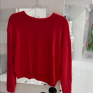 Danskin Bold Red Crew Neck Sweater